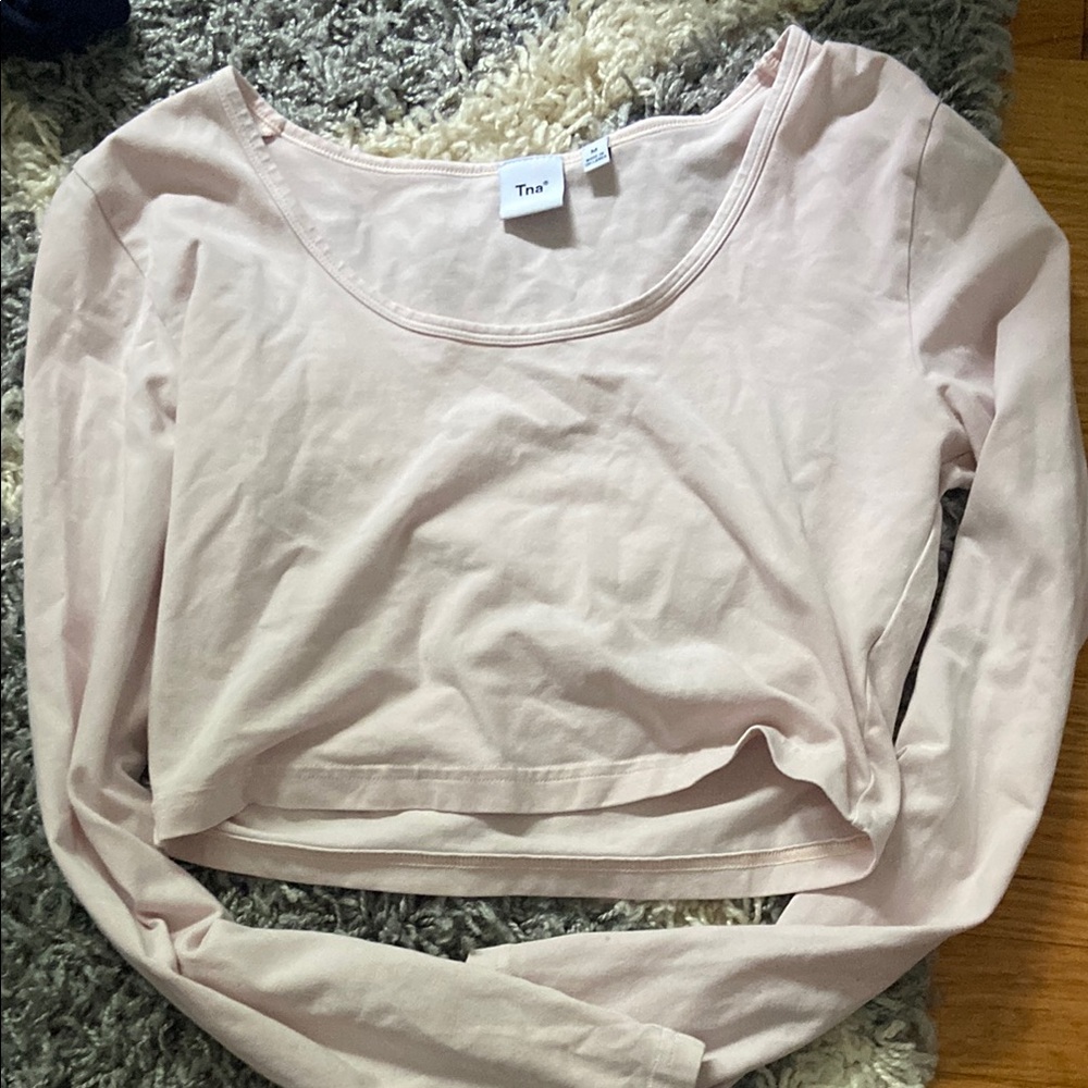 Women's Pink Long Sleeve Top